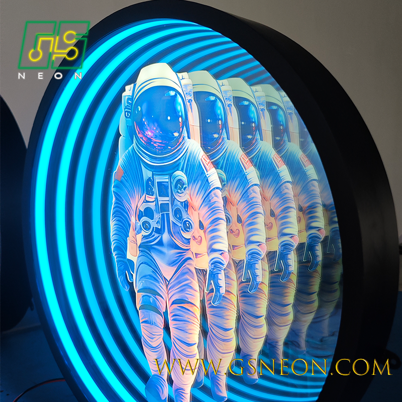 Infinity LED Glow Mirror Light Box For Interior Elegant Retail Atmosphere