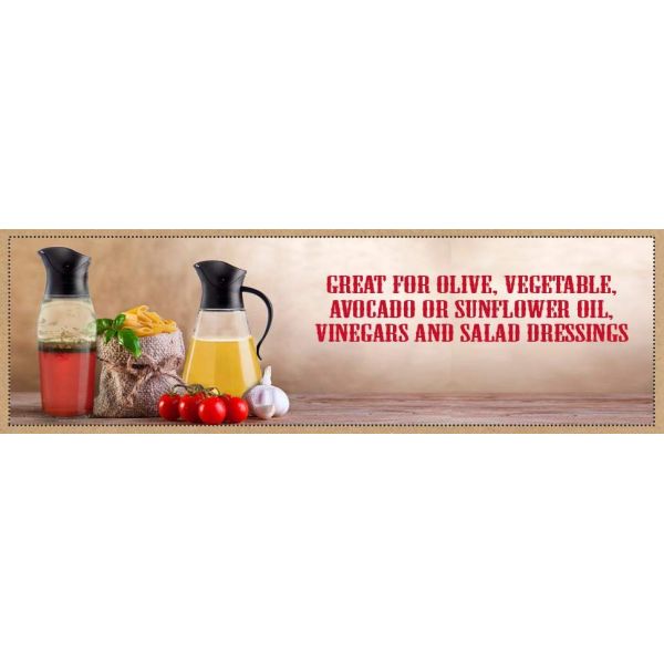400ml Glass Seasoning Bottles 100% Drip Free SUS304 Nozzle FDA Certification