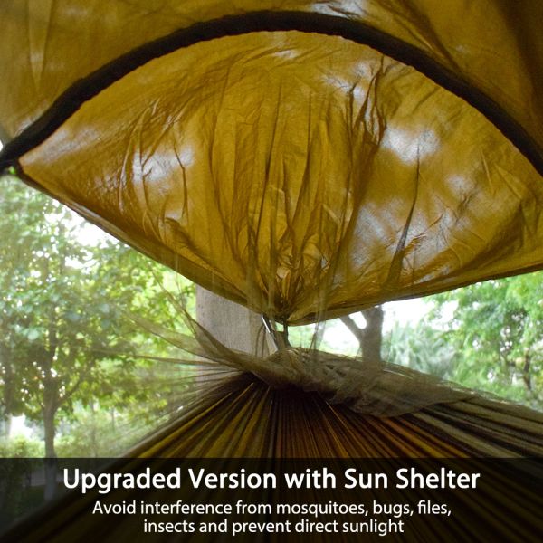 W140cm multifunction Portable Hammock With Mosquito Net