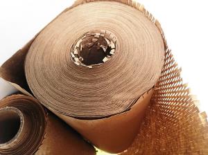 Buy cheap 50mm*100m 80gsm Honeycomb Paper Roll Compostable product