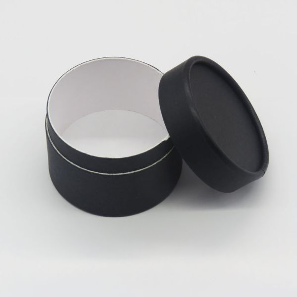 Oval Luxury Kraft Paper Cylinder Tube Box Packaging For Loose Tea with UV Coating