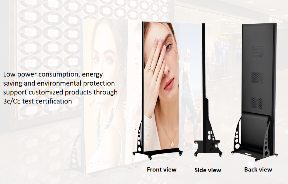 Led Advertising Adigital Sign P2.5 Led Poster Display Screen in Store/bank/bar/school and Company