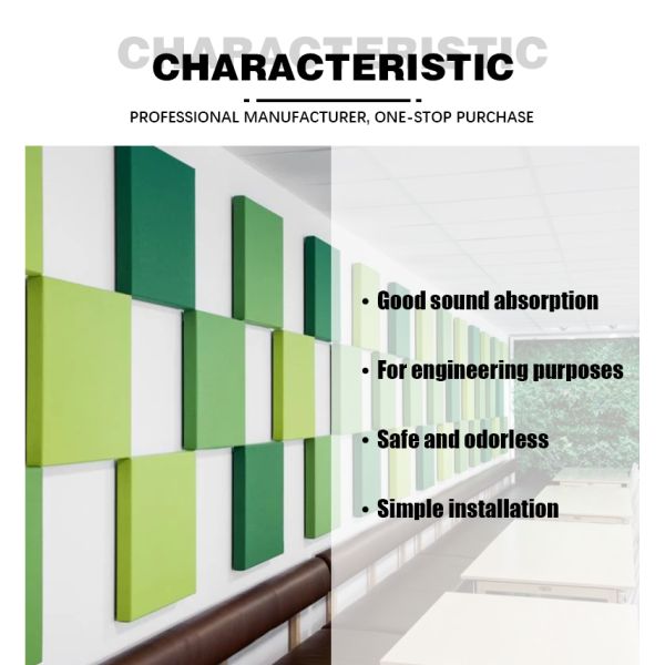 Morden Waterproof PET Acoustic Wall Panel Office Sound Insulation Panel