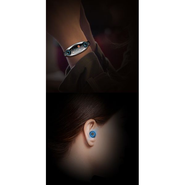 Hazel New 2 in 1 TWS Cool Earbuds T90 smart watch With Touch Screen Smartwatch