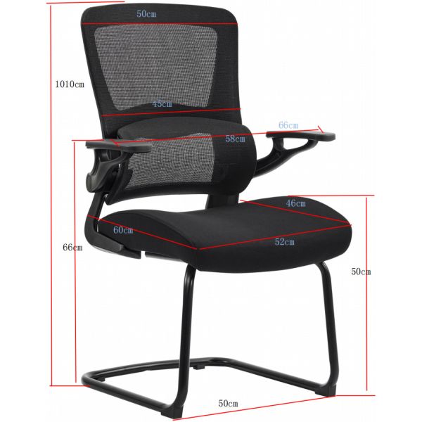 Ergonomic Mesh Back Mid Back Executive Office Computer Chair Staff Mesh Office Chair With Armrest