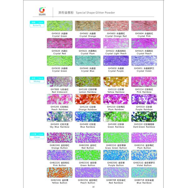 Fine Christmas Makeup Nail Lip Glitter Powder Dust Rainbow PET Chunky Mickey Shape Flakes