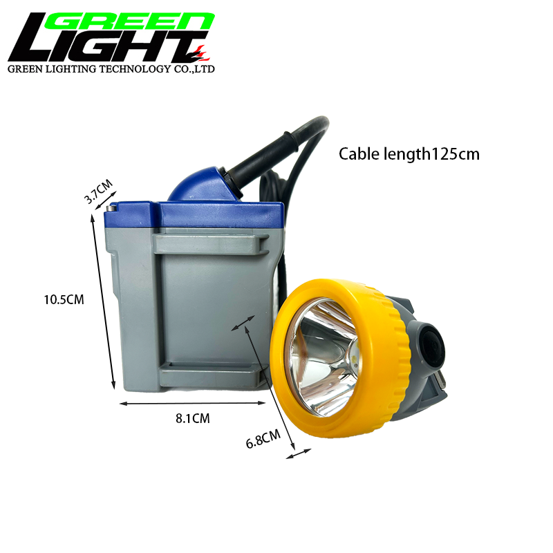 100000hrs Lifespan LED Mining Lamp with 15000 Lux Brightness and 3.7V Rated Voltage