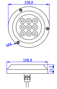 30W RGB Marine Underwater LED Lights IP68 316 Stainless Steel Materials