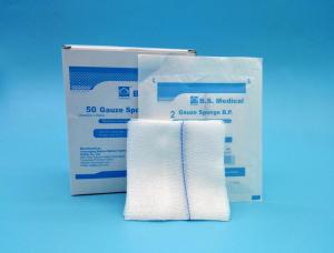 China Customized Sterile Cotton Absorbent Gauze Swabs With X-RAY Surgical Disposable on sale