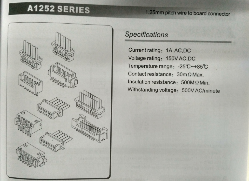Home Appliance / Power Lvds Display Connector 1.25mm With DF13 series Phosphor Terminal