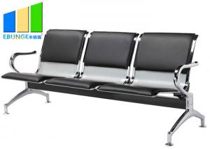 Buy cheap Commercial Steel Bench 3-Seater Airport Leather Waiting Chairs product