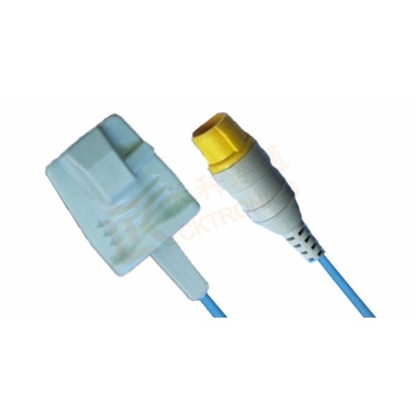 MEK Spo2 Probe Sensor 8 Pin Reusable SpO2 Sensor Adult Silicone Soft Tip