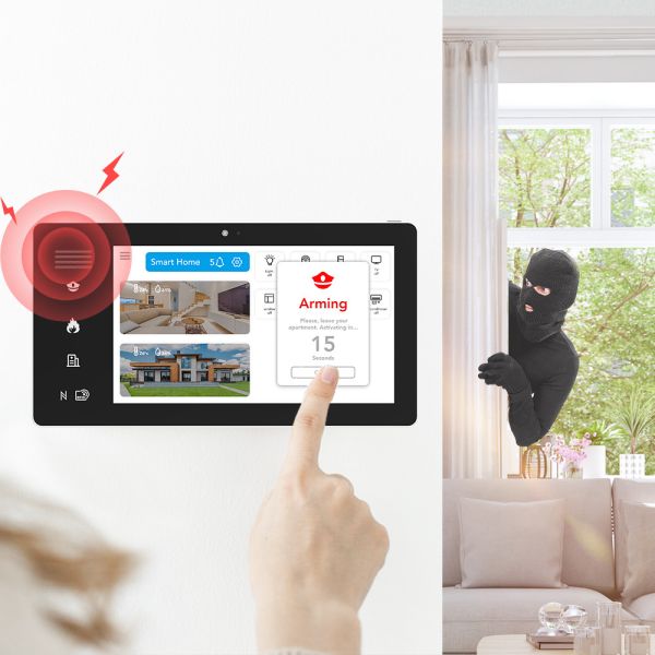 DC 12V IOT Control Panel , Android Poe Wall Mount Tablet For Smart Home Display