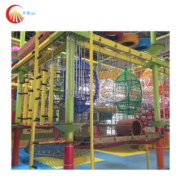 Play Facilities In Amusement Park Adventure Ropes Course For Children Adult