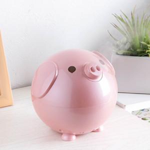China Pink Pig Ultrasonic Air Humidifier With Humidity Control Room Mister Humidifier on sale