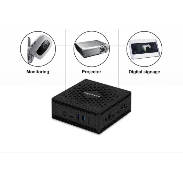 Dual HDMI Intel Celeron Mini PC J4125 Quad Core 2.0GHz, Up To 2.7GHz USB3.0 USB2.0