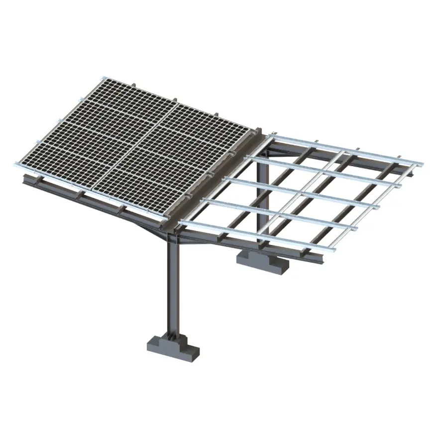 Q235 Steel Solar Carport Structures with CE Certification and 1.4KN/m2 Snow Load