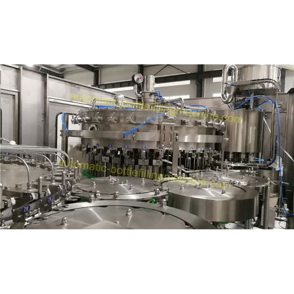 SS304 / 316 Automatic Bottle Filling Machine Carbonated Water Bottling Plant