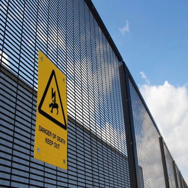 Sustainable 358 Anti Climb Fence , Galvanized Steel Wire Airport Security Fence