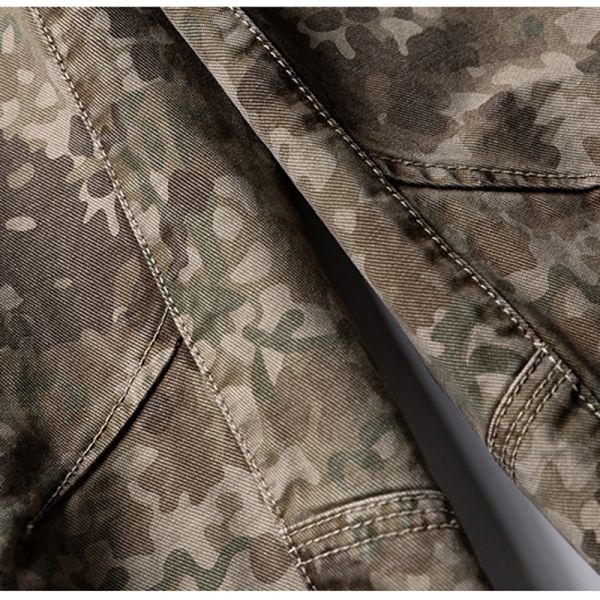 Custom Logo Sweatpants Canvas 100% Cotton Windproof Breathable Cargo Pants Men Loose Wide Leg Tactical Elastic Waist Workwear