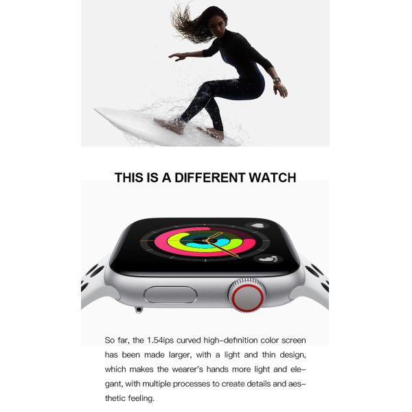 2020 Smart Watch T500 Strap Call Music Player 44MM For Apple IOS Android Phone PK IWO Watch SmartWatch Women Man FK88