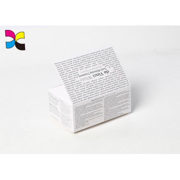 Skin Care Printed Cardboard Boxes Coated Glossy Art Paper Full Color Printing