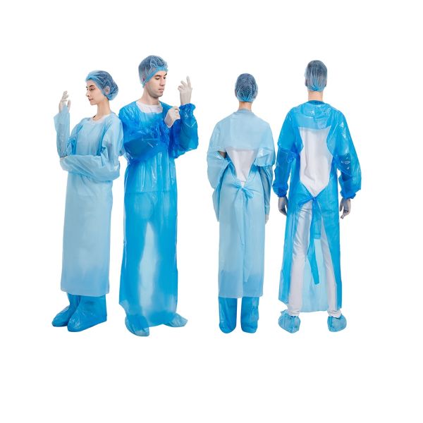 FDA Disposable CPE Gown , 510K CPE plastic gown