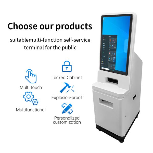 Customized Campus Community A4 Self-service Printing Terminal Kiosk Windows 10 for Certificate Photo Report Printing