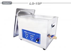 Buy cheap Digital Ultrasonic Jewelry Cleaning Machine , 15L Ultrasonic Carburetor Cleaner With Movable Basket product