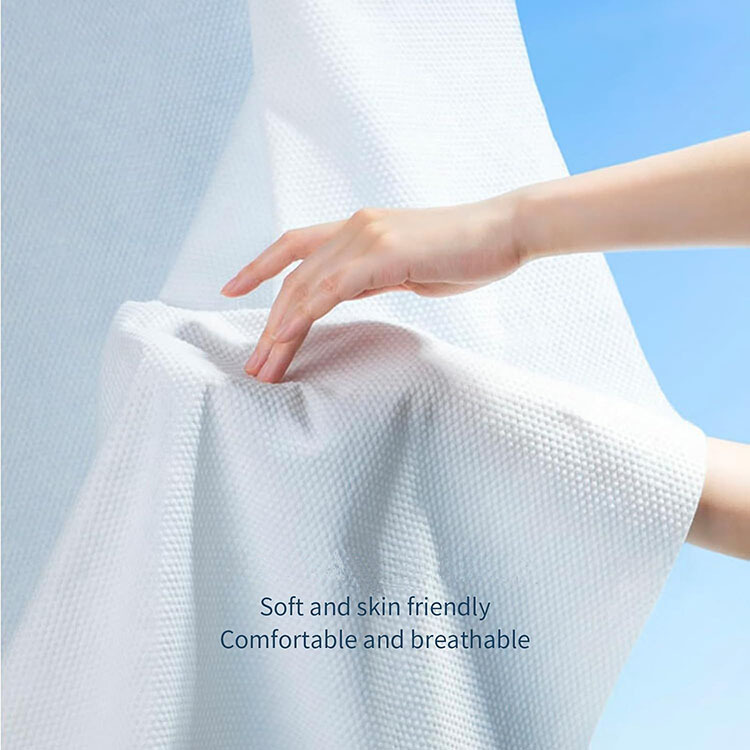 Free Sample High Quality One Time Use Disposable Bath Towels 55''X27.5'' Large Portable Thicken Individually Wrapped Bath Towels
