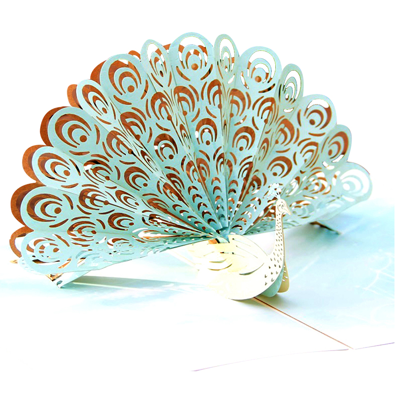A5 Artpaper Audio Birthday Cards 3D Greeting Cards With LED Light