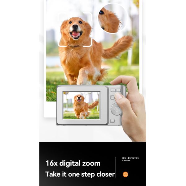 Customized 50MP Optical Lens 16X Zoom Autofocus 1080P Professional Video Camera Self-Timer Anti-Shake Features Students Kids