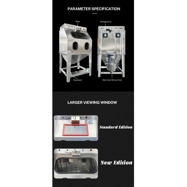 High Efficiency Wet Sand Blasting Machines Blaster For Car Part Surface Treatment
