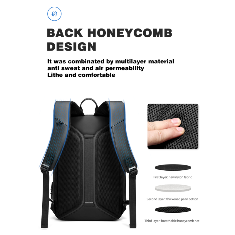 Soft Handle Water Resistant Computer Backpack OEM/ODM Accepable