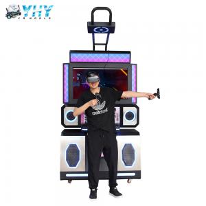 China Touch Screen 9D VR Simulator Motion Dance Arcade Virtual Reality Machine on sale
