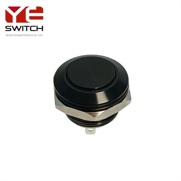 12mm Automotive Metal Push Button Switch Waterproof Metal Emergency With LED