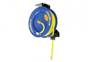 China Goodyear 3/8-Inch 500 Feet Steel Hose Reel with Swivel Arm and Mounting Bracket 300PSI on sale