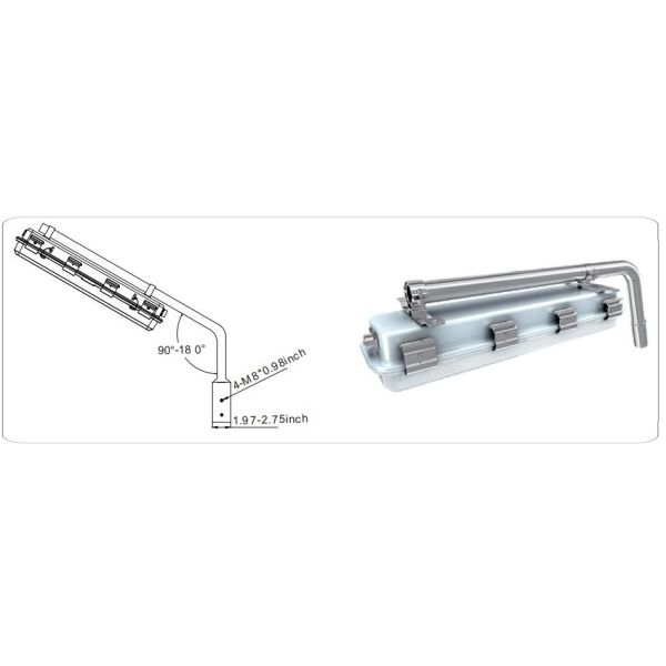 ATEX Certified 20~60W LED Explosion Proof High Bay Fixtures R SERIES-12