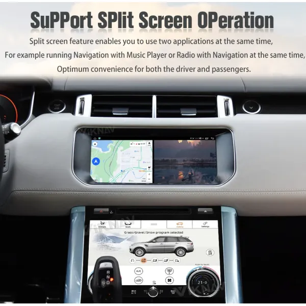 Viknav Android 12 Touch Screen Car Radio For Range Rover Sport L494 2013-2017 GPS Navigation Multimedia Player Android Auto