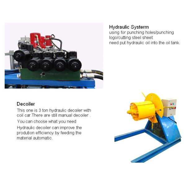 Metal Roof Sheet Ridge Cap Roll Forming Machine YX79-252