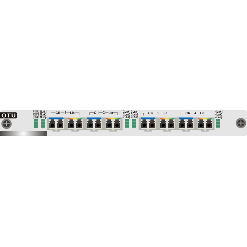 DWDM Transmission 8*SFP+ Multi-Rate OTU Transponder 1/2/4/8/10G Muxponder board