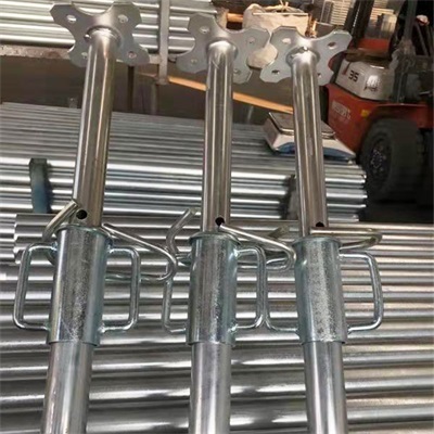 Adjustable Shoring Prop with High Load-Bearing Capacity and Galvanized Finish for Steel Scaffolding