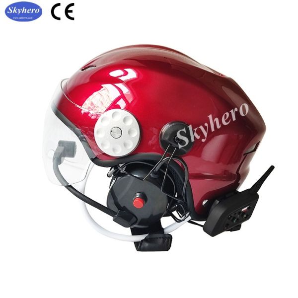 Paramotor Helmet PPG Helmet With High Noise Cancel Bluetooth Headset EN966