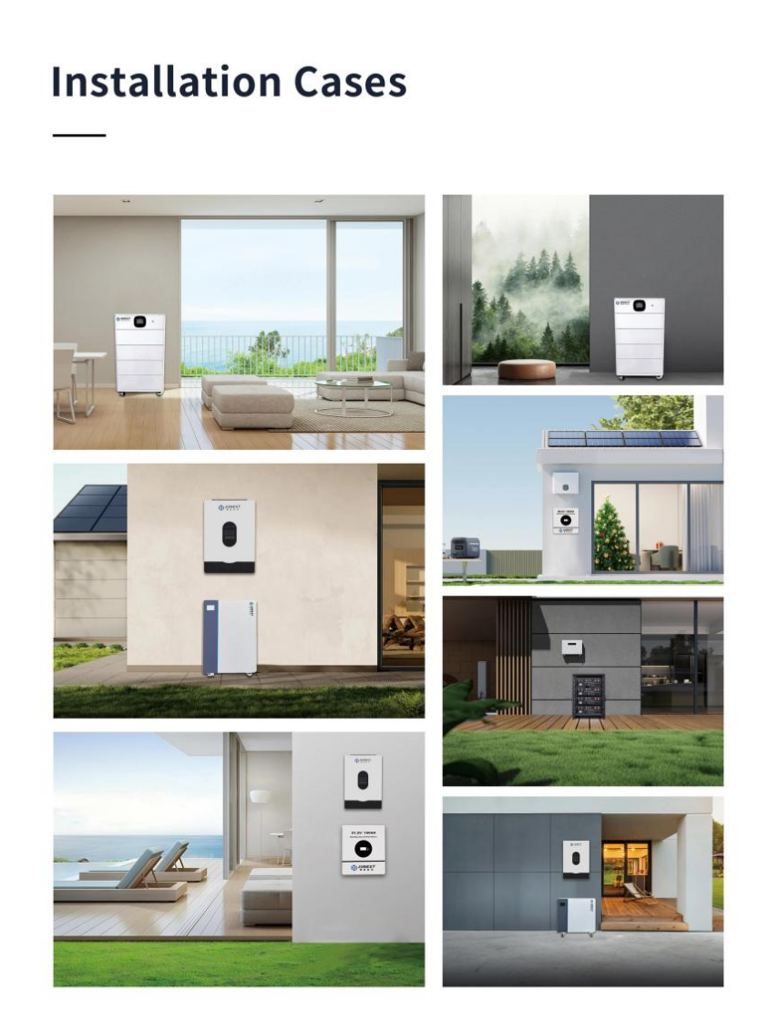 10KWh 10.24KWh Lithium Wall Mounted Battery Lifepo4 Battery 48V 200AH Home ESS System