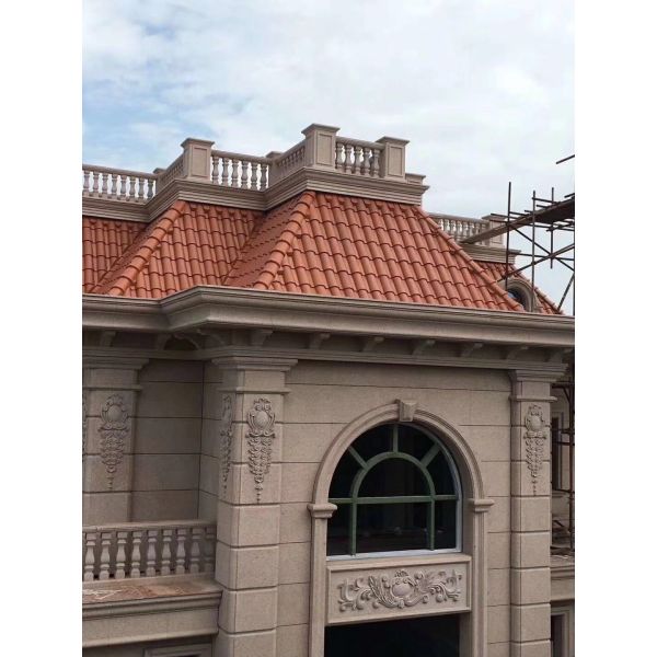 Residential Roof Sheet Matte Ceramic Roof Tile Spanish Style Villa Roofing Material