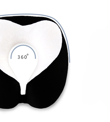 U Shape Travel Neck Pillow U Shape Memory Neck Cushion Super Soft Support Case