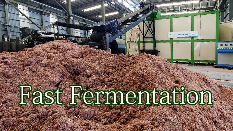 Organic Waste Horizontal Fermentation Tank Bio Fertilizer Making Machine