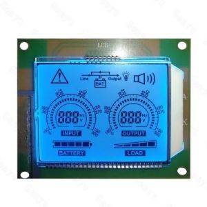 China 3.3V-5V 7 Segment TN LCD Display Blue Backlight HT1621 COB Module on sale