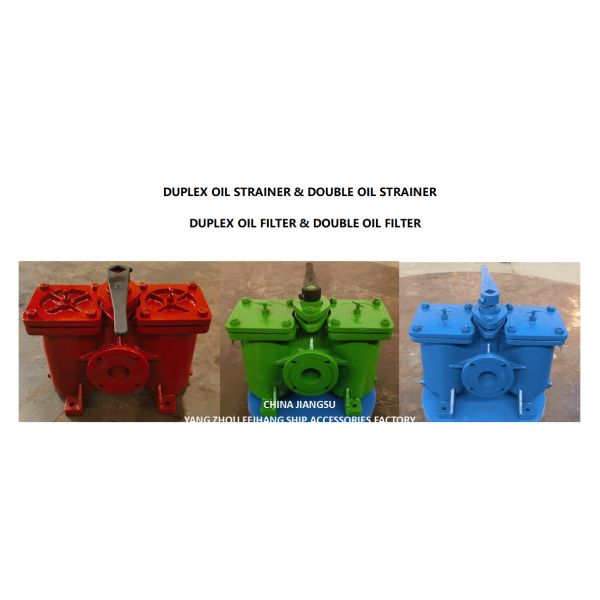PARAMETER SELECTION TABLE FOR DUPLEX OIL STRAINER & DOUBLE OIL FILTER AS65 CB/T425