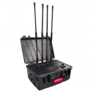 China 4 Bands High Power Anti Drone UAV GPS WIFI Jammer 315 433 868 915 Remote Control Blocker on sale